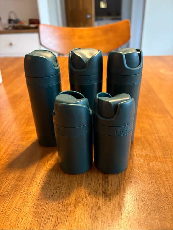 Ries Other - Ries Green Refillable Travel Bottles - Set of 5
